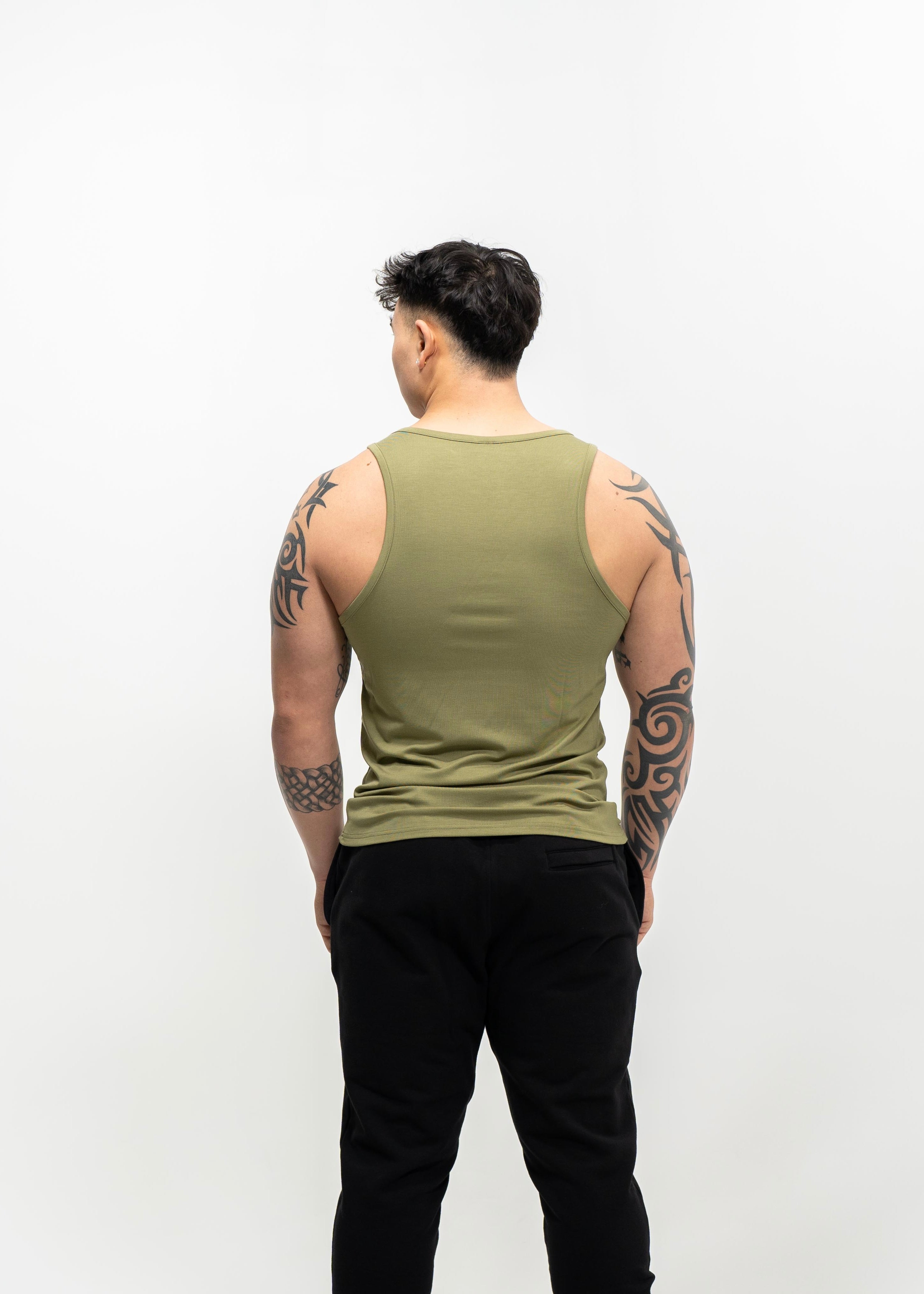 Military Green Ribbed Tank