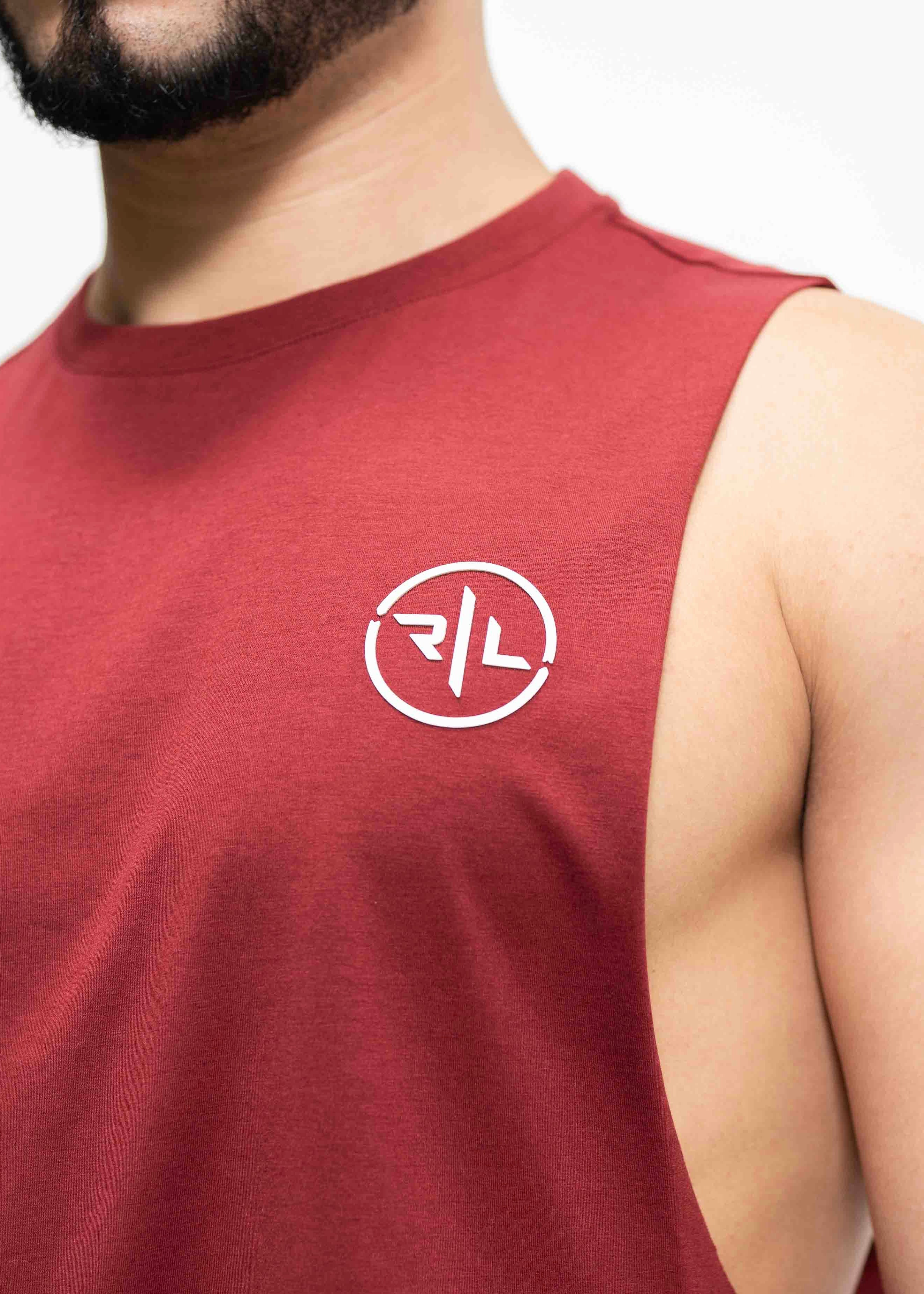 Burgundy Muscle Tee