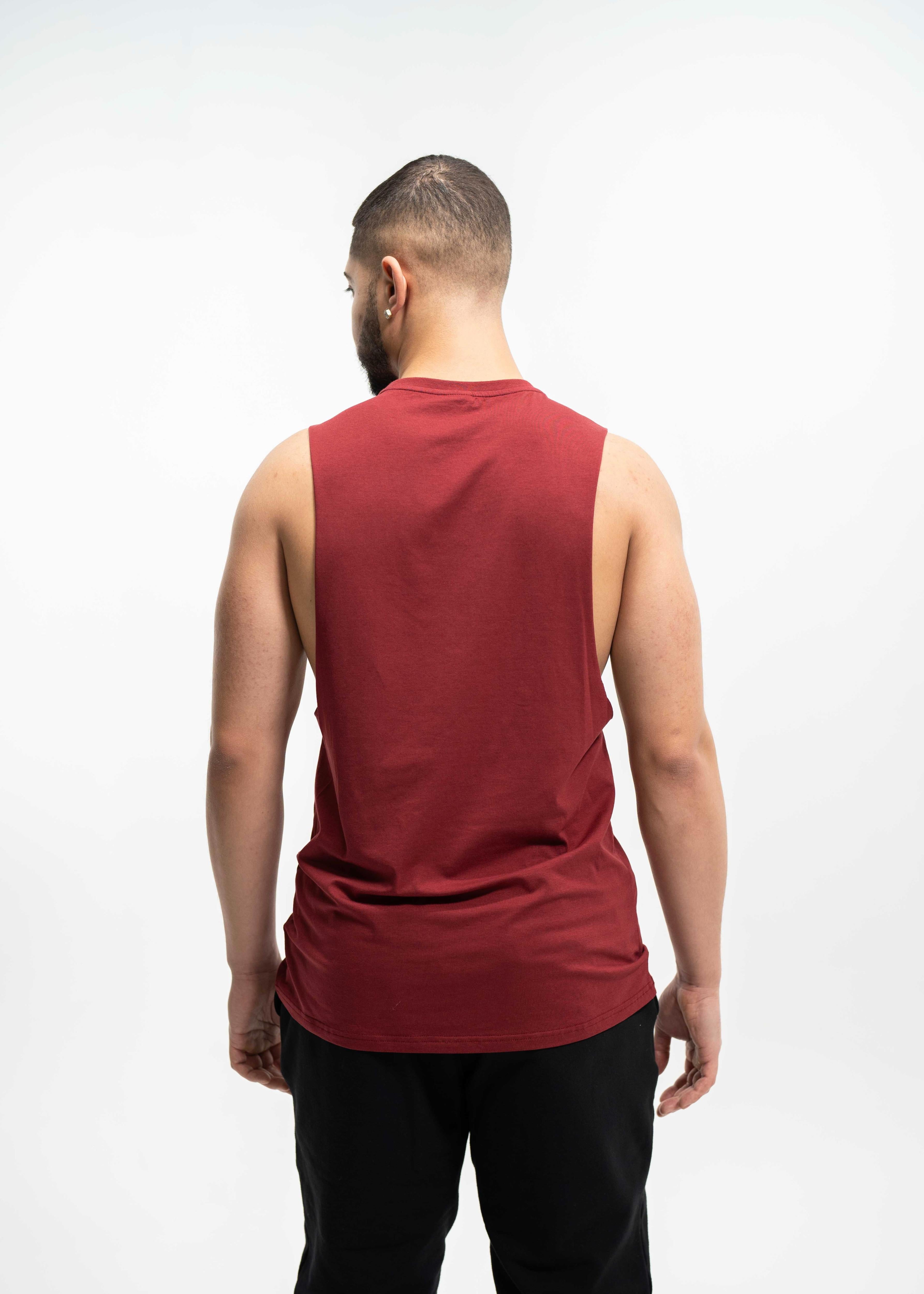 Burgundy Muscle Tee