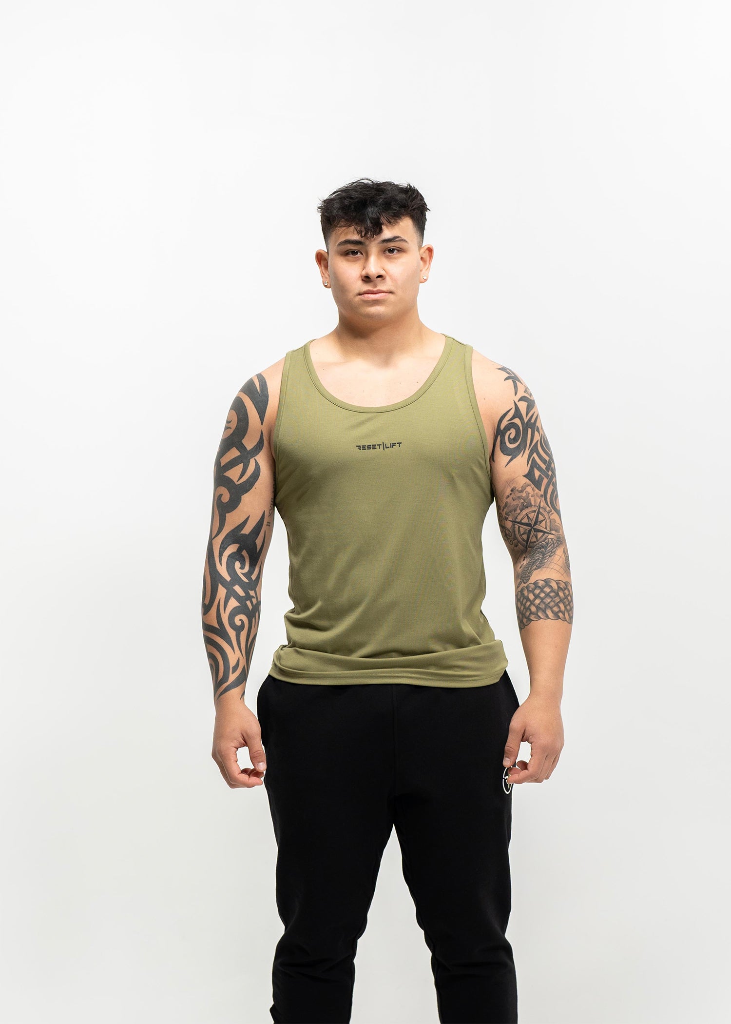 Military Green Ribbed Tank