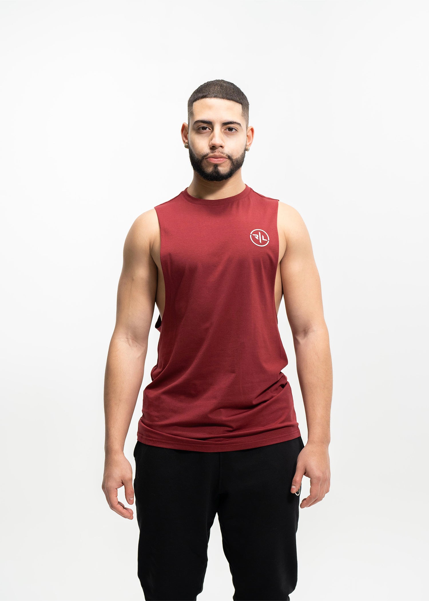 Burgundy Muscle Tee