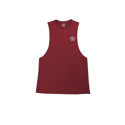 Burgundy Muscle Tee